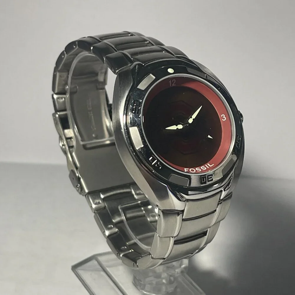 Ohio State Buckeyes NCAA Stainless-Steel Kaleido Watch by Fossil NEW